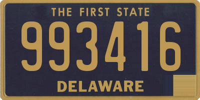 DE license plate 993416