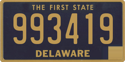 DE license plate 993419