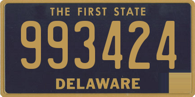 DE license plate 993424