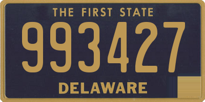 DE license plate 993427