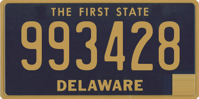 DE license plate 993428