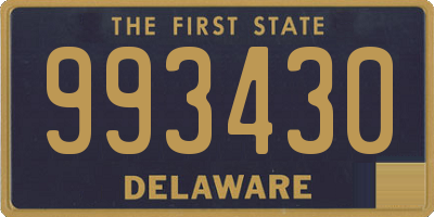 DE license plate 993430