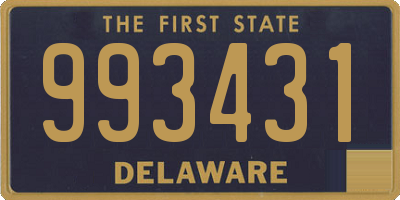 DE license plate 993431