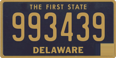 DE license plate 993439