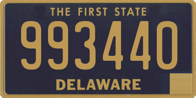 DE license plate 993440