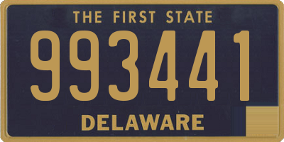 DE license plate 993441