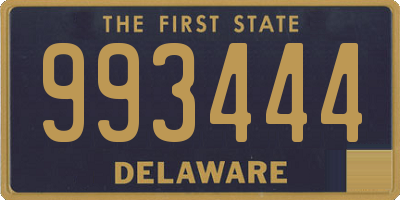 DE license plate 993444