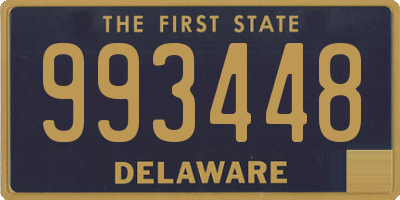 DE license plate 993448