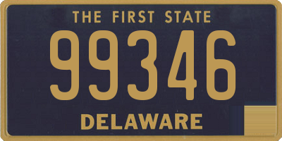 DE license plate 99346