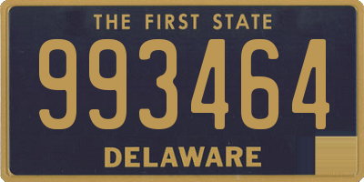 DE license plate 993464