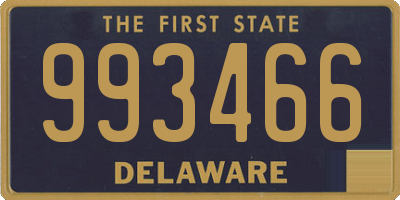 DE license plate 993466