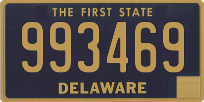 DE license plate 993469