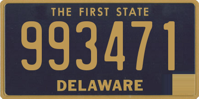 DE license plate 993471