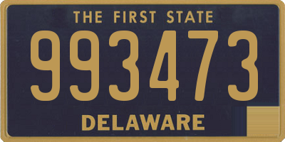 DE license plate 993473