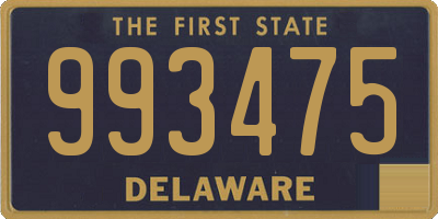 DE license plate 993475