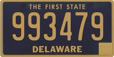 DE license plate 993479