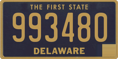 DE license plate 993480