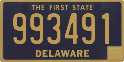 DE license plate 993491