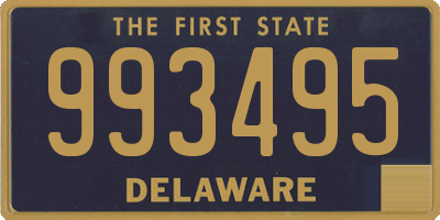 DE license plate 993495