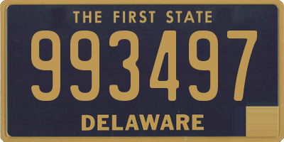 DE license plate 993497