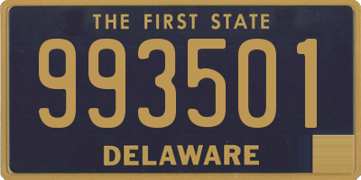 DE license plate 993501