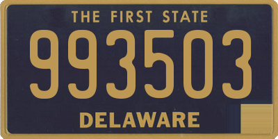 DE license plate 993503