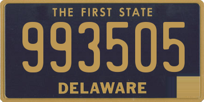 DE license plate 993505