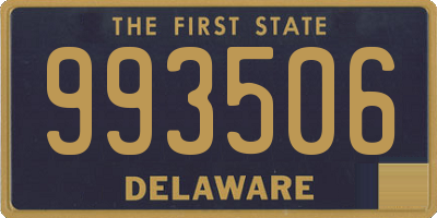 DE license plate 993506