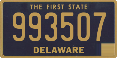 DE license plate 993507