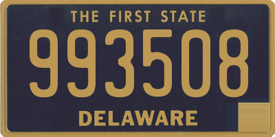 DE license plate 993508