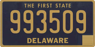 DE license plate 993509