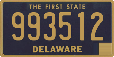 DE license plate 993512