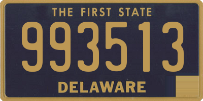 DE license plate 993513