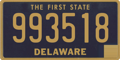 DE license plate 993518