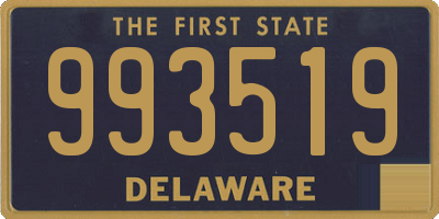 DE license plate 993519