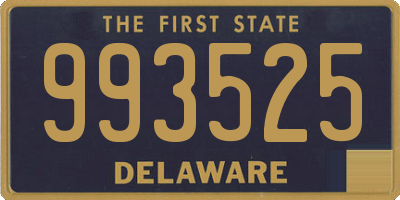 DE license plate 993525