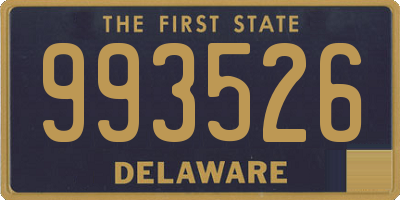 DE license plate 993526