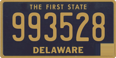 DE license plate 993528