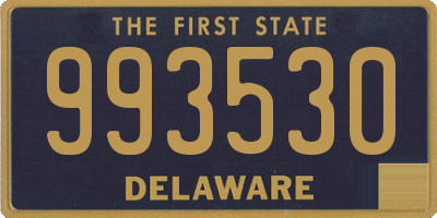 DE license plate 993530