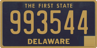 DE license plate 993544