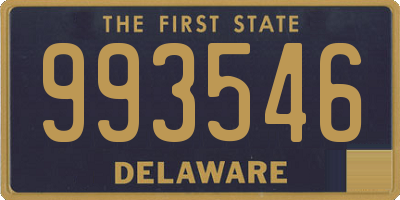 DE license plate 993546