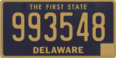 DE license plate 993548