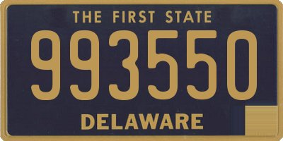 DE license plate 993550