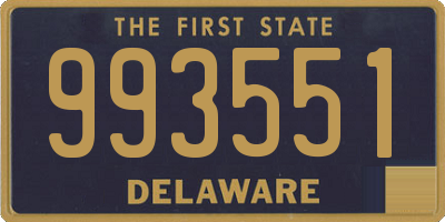 DE license plate 993551