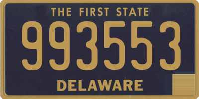 DE license plate 993553