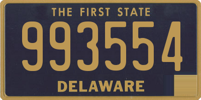 DE license plate 993554