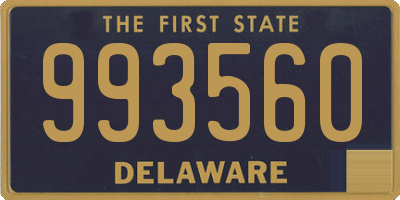 DE license plate 993560