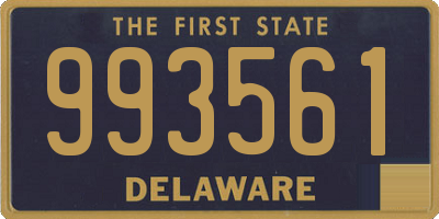 DE license plate 993561