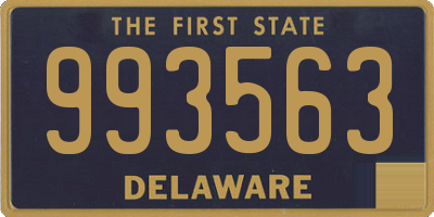 DE license plate 993563