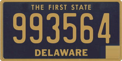 DE license plate 993564